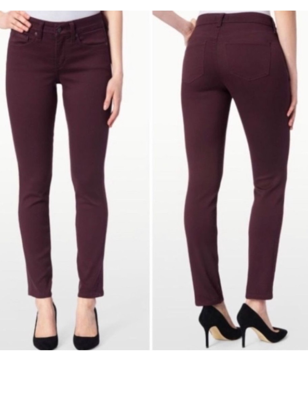 NYDJ Alina Slimming Denim Legging w/Stretch, ‘Brandy Wine’,  NWT Size 10